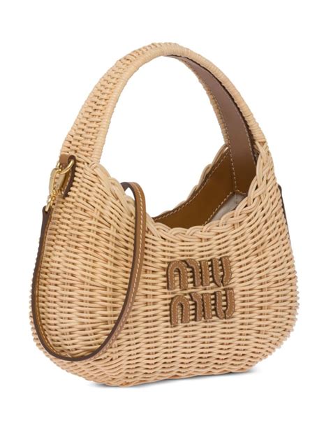 miu miu rattan bag|miu michael's bag.